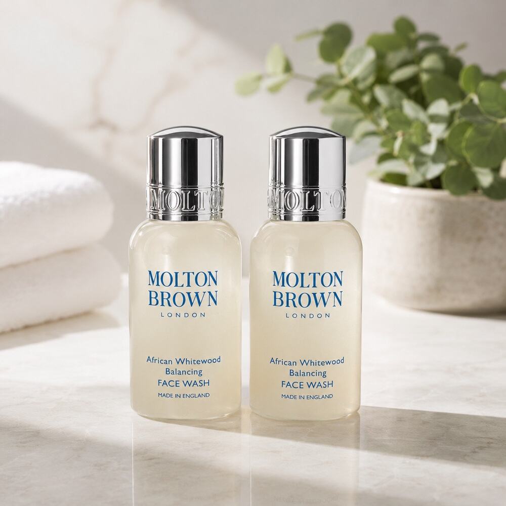 Molton Brown African Whitewood Balancing Face Wash - 2 Travel Size